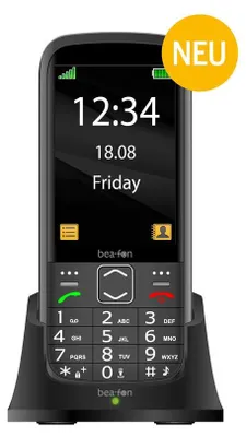 Produktbild von Beafon SL270, Balken, Single SIM, 8,89 cm (3.5"), 3 MP, 2500 mAh, Schwarz, Silber