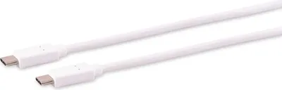 Produktbild von 1m weiß USB C Verbindungskabel USB 3.2  2 x Typ C Stecker