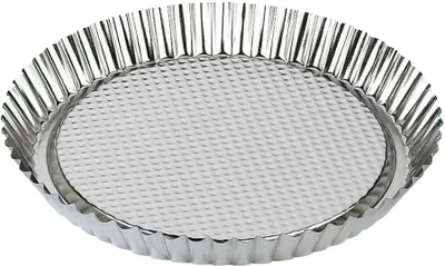 Immagine prodotto di Tortiera Zenker 28 cm, teglia per deliziose torte alla frutta, in banda stagnata, adatta per forni elettrici e a gas, (colore: argento)