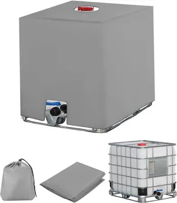 Produktbild von Famanu IBC Tankabdeckung 1000L UV-Schutzfolie Regenwassertank grau