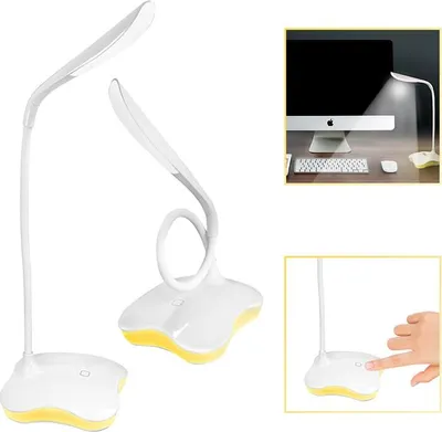 Image de Lampe de bureau avec 14 LED SMD et col flexible, intensité réglable Eaxus