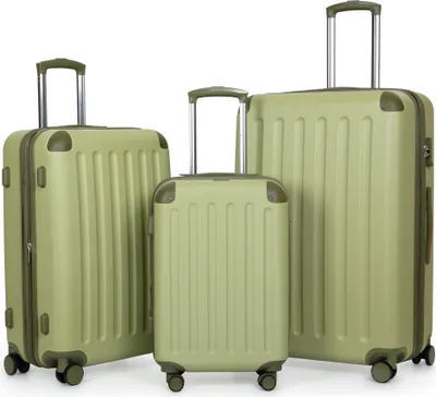 Produktbild von HAUPTSTADTKOFFER - Spree - Kofferset Hartschalen-Koffer Reisekoffer mit Rollen und Erweiterung 3-teiliges Set, TSA, 4 Rollen, Trolleys S M & L,Kiwi