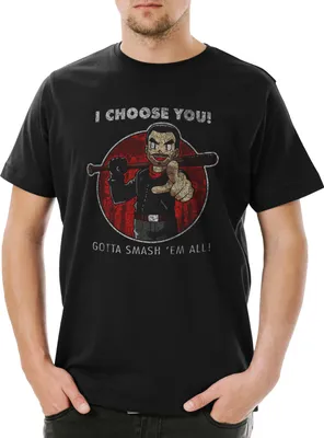 Produktbild von Urban Backwoods Negan Choose You, Herren T-Shirt, Farbe: Schwarz, Größe: 2XL