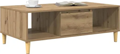 Produktbild von vidaXL Couchtisch Artisan-Eiche 102 x 55 x 35 cm Holzwerkstoff