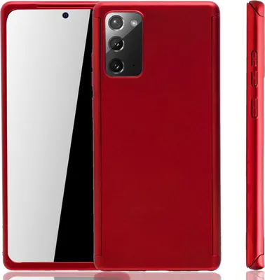Produktbild von Handyhülle Schutzhülle für Samsung Galaxy Note 20 Full Case Cover Displayschutz 360 Rot