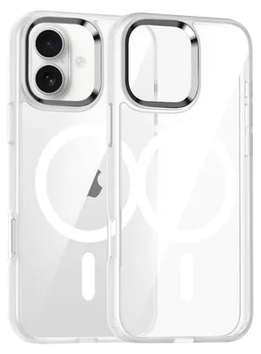 Obrázok produktu pre Pre Apple iPhone 17 Camera Ring MagSafe TPU Hybrid Protective Cover Transparent