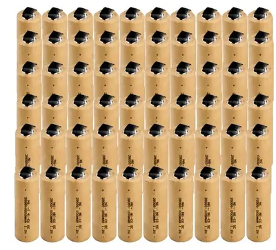 Productafbeelding van Oplaadbare batterij, 2800 mAh capaciteit, Ni-Cd technologie, 1,2V, SC, 60 stuks