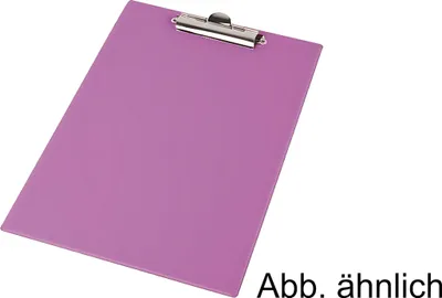 Produktbild von Klemmbrett A5 Metallhalter Clip PVC pastellviolett