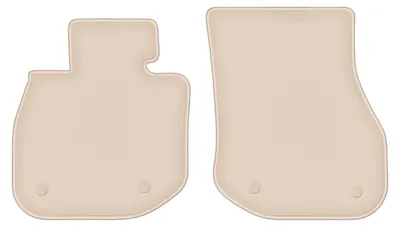 Image de Tapis de sol avant velours PREMIUM beige compatibles avec BMW iX1 (2022-, crossover) – avec fixations – sur‑mesure