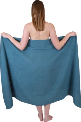 Produktbild von Betz XXL Badetuch 100 x 200 cm BERLIN  Saunatuch 100% Baumwolle Farbe – taubenblau