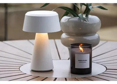 Produktbild von Tischlampe STATFORD Tisch Lampe ø15cm - Outdoor Leuchte in modernem Design weiß