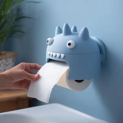 Stacheliger Monster-Toilettenpapierhalter – Decords, Produktansicht 1