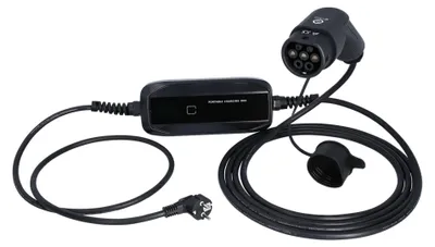Image de KS TOOLS efuturo station de charge mobile avec câble de charge de type 2, 1 phase, jusqu'à 3,7 kW, jusqu'à 16 A, 230 V, mode 2, écran LCD, fiche de sécurité ( 117.7610 )