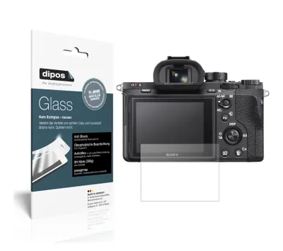 Produktbild von 2x Schutzfolie für Sony Alpha 7S II matt - Anti-Shock 9H Folie dipos Glass Kunststoffglas