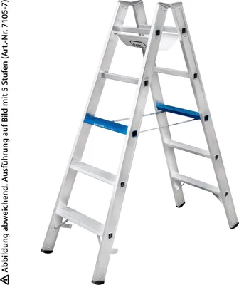 Produktbild von Iller Stufenstehleiter Alu Ergo Plus mit 2x8 Stufen 3,59m AH