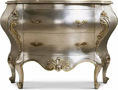 Produktbild von Casa Padrino Luxus Barock Kommode Silber / Gold 127,5 cm -  Italy