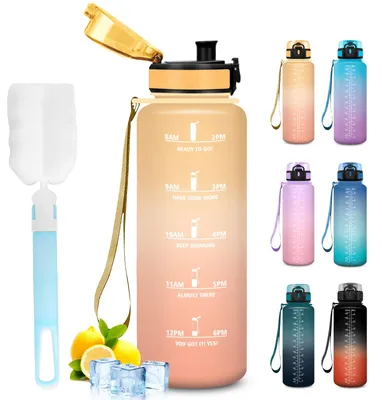 Produktbild von Trinkflasche 1,5l Auslaufsicher Sportflasche Wasserflasche für Fitness Gym