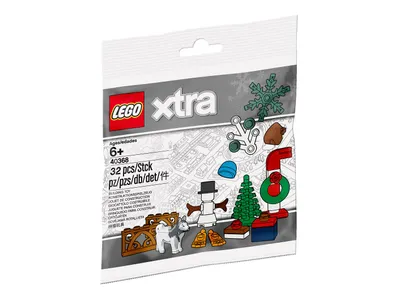 Obrázok produktu pre LEGO Xtra Xmas Accessories 40368, Stavebnica, 6 rok / roky, Viacfarebný, 32 kusov