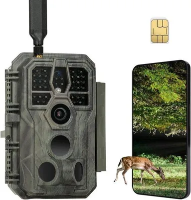 Produktbild von Wildtierüberwachungskamera - Bewegungssensor - Nachtsicht - Wildtierbeobachtung - Außenkamera - Wildlifebeobachtung - Naturbeobachtungskamera - Jägerkamera - Außenüberwachungskamera - Naturlandschaftsfotografie