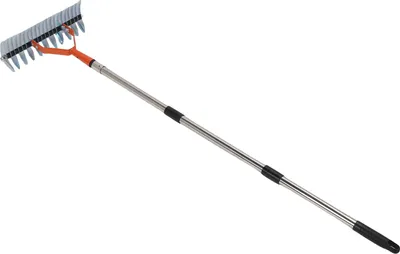 Obrázok produktu pre Odnímateľná ergonomická rukoväť Zakrivené oceľové hroty Široká hlava Hrabličky na mŕtvu trávu Trávnik Dethatcher