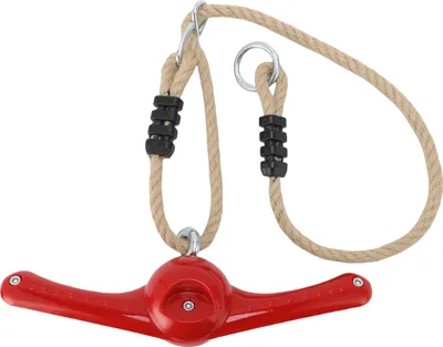 Produktbild von Twist Swing, um 360 Grad drehbarer Griff, Slackline-Befestigung, Spielplatz-Spielzeug für Tür- und Hinterhoftraining, Rot