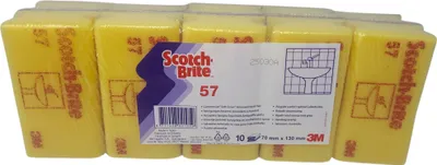Zdjęcie produktu dla Gąbka czyszcząca Scotch żółta/brązowa, opakowanie 10 szt