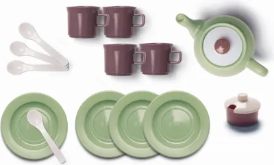 Produktbild von Dantoy Green Garden Teeservice - nachhaltiges Spielzeug 16-teilig