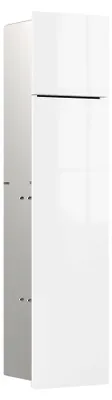 Produktbild von emco asis pure WC-Modul, Unterputzmontage, Türanschlag rechts, zweiteilige Glasfront, 730x170mm, mit Reserverollenfach, 975527401