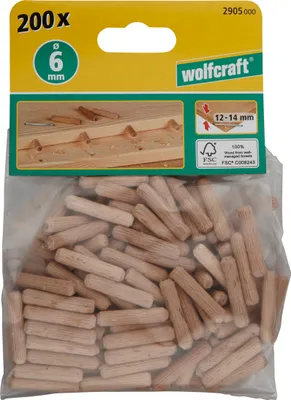 Produktbild von Wolfcraft Langholzdübel 6,0 x 30,0 mm