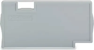 Image de Plaque de séparation WAGO ; épaisseur 2 mm ; à bords saillants ; gris 2004-1393