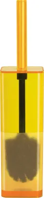 Image de Brosse à WC Spirella Brosse à WC "Cubo" avec réservoir hygiénique Jaune