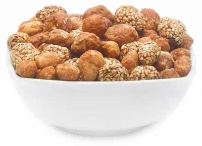 Produktbild von CrackersCompany Honig-Sesam-Nüsse (Honey Sesame Nuts), Vorratspackung 3 kg