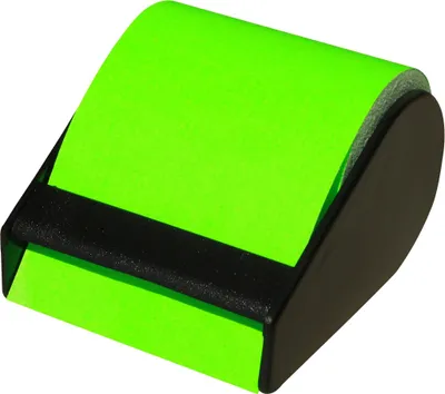 Image de RNK Verlag Rouleau de notes adhésives en dévidoir vert fluo 60 mm x 10 m