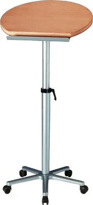 Produktbild von MAUL Stehtisch höhenverstellbar Sternfuß Rollen 61 x 61 x 120 cm braun