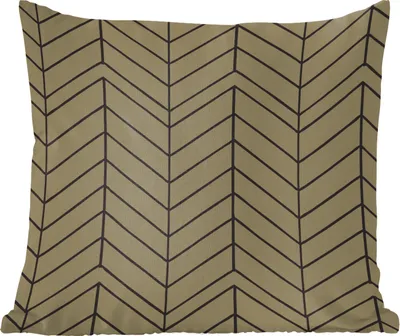 Produktbild von MuchoWow® Zierkissen Sofakissen Wohnzimmer Dekokissen 45x45 cm Muster - Luxus - Schwarz - Grün - Schlafpolster - Polster für das Sofa