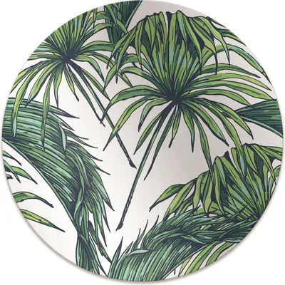 Produktbild von Rundmatte - Stuhlunterlage Bürostuhlunterlage - Rund Ø 100 cm - Bodenmatte - Fußmatte - Botanischer Garten
