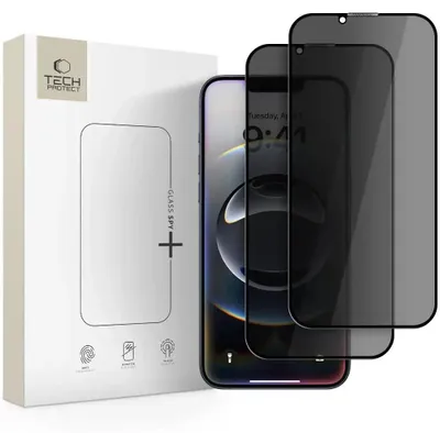 Obrázek produktu pro Tech-Protect Glass Spy+ 2-Pack Iphone 13 / 13 Pro / 14 / 16E Privacy Glass