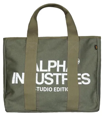 Image de Sac cabas grande "Studio 22L" de Alpha Industries, couleur olive foncé, unisexe