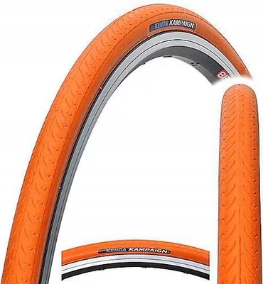 Image de PNEUS KENDA 700 x 23C KAMPAIGN ORANGE ROAD