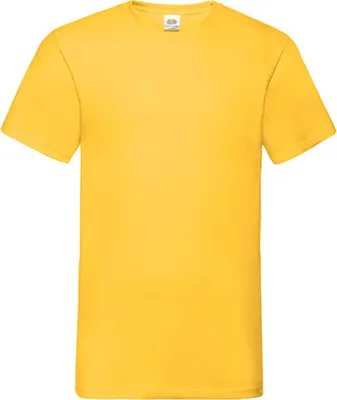 Produktbild von Fruit of the Loom 61-066-0 | Valueweight V-Neck Herren T-Shirt - Farbe: Sunflower - Größe: M
