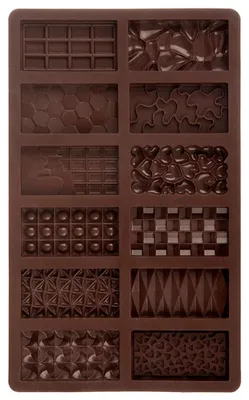 Obrázek produktu pro Silikonová forma na čokoládu, 27,5 x 17 cm, kapacita 12 tyčinek