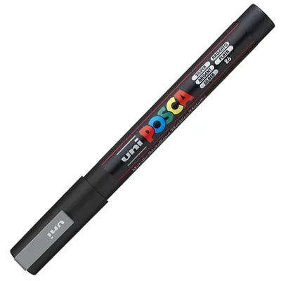 Image de POSCA - POSCA PC3M F argent | 1 pièce | 6 pièces