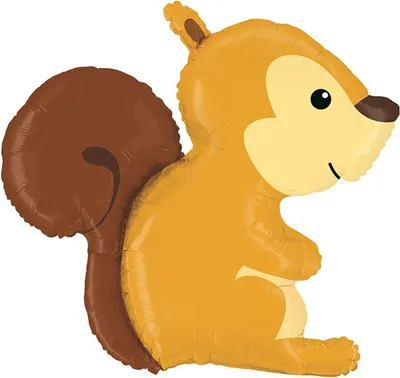 Produktbild von Shape Folienballon "Woodland Eichhörnchen" | 91 cm