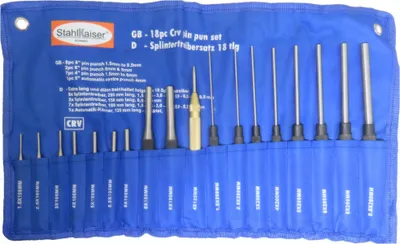 Produktbild von Stahlkaiser Splinttreibersatz Austreiber Durchschläger 18 tlg.