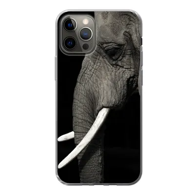 Produktbild von MuchoWow® Handyhülle Schutzhülle Hülle für iPhone 13 Pro Elefant - Tier - Stoßzahn Silikon Softcase Handy Hülle - Handy-Tasche