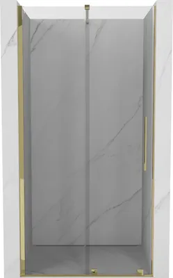 Produktbild von Mexen Velar ausziehbare Duschtür 110 cm, transparent, Gold - 871-110-000-01-50