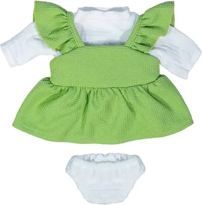 Image de Set de vêtements de poupées Miniland - Robe et T-shirt pour poupées 38cm Accessoires