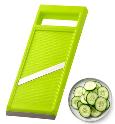 Gemüsehobel aus Edelstahl, ergonomischer Griff, 27,4 x 10,8 cm