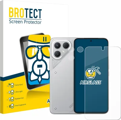 Produktbild von BROTECT Schutzglas für Tecno Pova 7 Pro (Display+Kamera) Schutzfolie Panzer Folie Glas Display Schutz klar