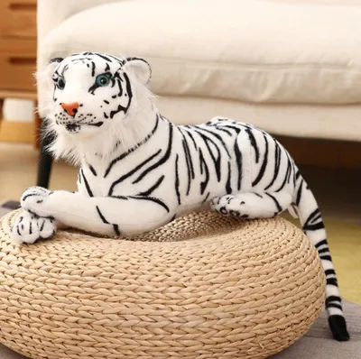 Obrázok produktu pre Biely tiger plyšová hračka – 30 cm plyšová hračka snehový tiger plyšová hračka